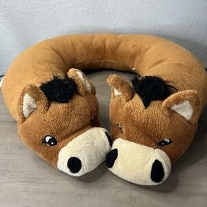 Kreative Kids Horse Neck Pillow‎ 12" Diameter CLEAN! (hair Is matted)